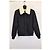 Sandro Heron Shearling Collar Jacket in Navy Blue Polyester - view 4