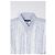 Comme Des Garcons Comme des Garçons Homme Plus gestreiftes Fransenhemd aus hellblauer Baumwolle - Ansicht 8