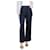 Autre Marque Navy tailored trousers - size UK 12 Blue Polyester  ref.1398162