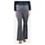 Akris Pantalon en denim large évasé gris - taille UK 12 Coton  ref.1398180
