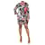 Etro Vestido midi negro con estampado floral - talla UK 42  ref.1398384