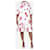 Autre Marque Vestido midi blanco con estampado floral - talla L Algodón  ref.1398389