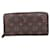 Louis Vuitton Zippy wallet Brown Cloth  ref.1398448