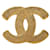 Timeless Chanel COCO Mark Dorado Chapado en oro  ref.1398452