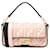 Fendi – Baguette-Umhängetasche mit Zucca-Stickerei in Pink Leinwand Tuch  ref.1398579