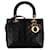Dior Black Medium Lambskin Cannage Lady Dior Leather  ref.1398584