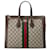 Gucci Brown Medium GG Supreme Ophidia Satchel Beige Cloth Cloth  ref.1398587