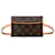 Louis Vuitton Brown Monogram Pochette Florentine Leather Cloth  ref.1398602