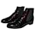 Prada ankle boots Dark red Varnish  ref.1398647