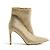 Botines Rene Caovilla con strass IT36 Botas de tobillo adornadas con joyas UK4 US6.5 Nuevas Beige Dorado