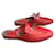 Hermès Mules de becerro HERMES Oz talla 40 Roja Multicolor Cuero  ref.1398676