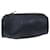 Christian Dior Honeycomb Canvas Pouch PVC Leather Black Auth bs14547  ref.1398706