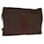 Hermès HERMES Clutch Bag Canvas Brown Auth bs14544 Cloth  ref.1398710