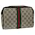 Pochette GUCCI GG Supreme Web Sherry Line Beige Rosso 63 014 3553 Autentico4948  ref.1398713