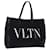 Bolsa tote VALENTINO em lona preta Auth bs14456 Preto  ref.1398763