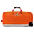 Weiche Reisetasche „Horizon“ von Louis Vuitton 55 Orange Leinwand  ref.1399440