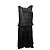 Vestido de lino negro Krizia