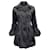 Autre Marque Giorgio Armani Black Satin Coat with Bubble Hem Cotton  ref.1399734