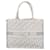 Christian Dior Oblique Book Tote Medium Canvas Tote Bag Gray Grey Cloth  ref.1399751