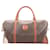 Céline Bolsa de viagem Celine Macadam Boston Marrom Couro  ref.1399759