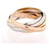 Cartier Trinity 5 Rows Ring 52 Women's K18 YG/WG/PG Golden Yellow gold  ref.1399767