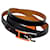 Bracelet HERMÈS Black Leather  ref.1399801