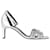 Hermès Sandalias Hermes Premiere en piel plateada Plata Metálico Cuero  ref.1399966