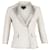 Giorgio Armani Emporio Armani Women's Suit Blazer Cream Linen White  ref.1399983