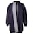 Pull Tricoté Oversize Hermès en Laine Bleu Marine  ref.1399991
