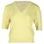 Chloé Chloe Knitted V-Neck Top in Pastel Yellow Cashmere Wool  ref.1400004