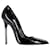 Sapatos de salto agulha Christian Dior com bico fino em couro envernizado preto  ref.1400018