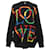 Loewe Women's Love Sweater Multicolor Print aus schwarzer Wolle  ref.1400032