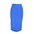 Falda de tubo hasta la rodilla Max Mara en seda azul eléctrico  ref.1400048