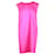 Saint Laurent Sleeveless Tunic Mini Dress in Pink Polyester  ref.1400052