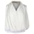 Hermès Sleeveless Draped Blouse in White Silk Cream  ref.1400071