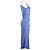 Vestido midi sin mangas fruncido Sportmax en algodón azul - vista 2