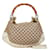 Bolso de hombro Gucci GG Canvas Bamboo 2WAY 169961 en muy buen estado Beige Lienzo  ref.1400186