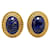 Orecchini Dior con clip in pietra e cornice rotonda Orecchini in metallo in buone condizioni  ref.1400214