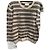 Chanel Kaschmir Pullover und Hose Set mit Kettenmuster Schwarz Beige