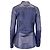 Giacca frontale testurizzata Escada in pelle blu navy - vista 4