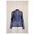 Giacca frontale testurizzata Escada in pelle blu navy - vista 5