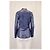 Giacca frontale testurizzata Escada in pelle blu navy - vista 8