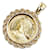 & Other Stories K24 Gold K14YG Yellow Gold Queen Liliuokalani 1/10OZ Pendant in Great Condition Golden Metal  ref.1400488