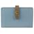 Céline Strap wallet Blue Leather  ref.1400823