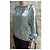Blusa Dior in seta con paillettes e perle metalliche argento - vista 3