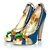 Dsquared2, Blauer Wildlederpumps mit Candy-Details