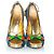 Dsquared2, Blauer Wildlederpumps mit Candy-Details - Ansicht 3