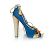 Dsquared2, Blauer Wildlederpumps mit Candy-Details - Ansicht 5