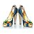 Dsquared2, Blauer Wildlederpumps mit Candy-Details - Ansicht 6