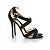 Jimmy Choo, sandali con cinturino in pelle scamosciata Nero - vista 3